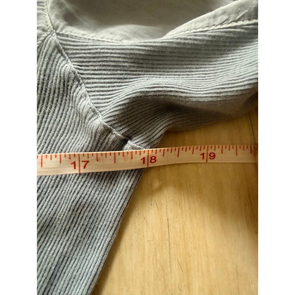 James Perse Women’s Three-Quarter Sleeve Button-Up Shirt Sz. 3-Slate, NWT - Picture 10 of 14